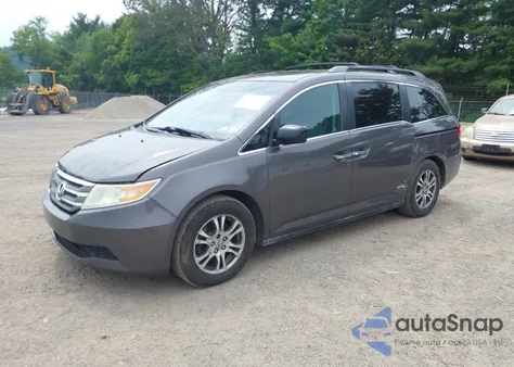 2012 Honda Odyssey Ex-L из США, поврежденный, VIN 5FNRL5H63CB077598